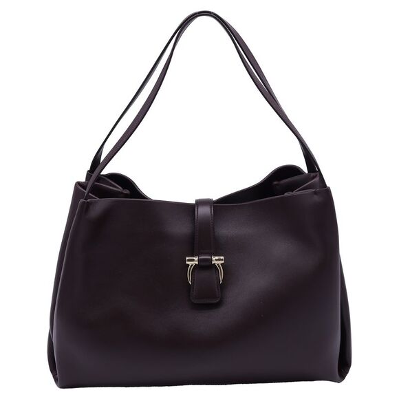 Salvatore Ferragamo Handbags - Ferragamo Gancini Tote Bag in Brown Leather